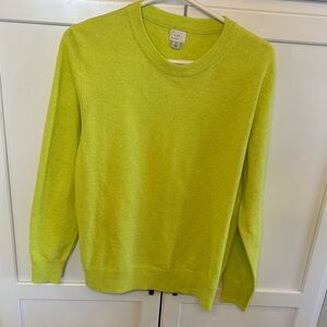 a new day Women's Vibrant Green Crew Neck Sweater